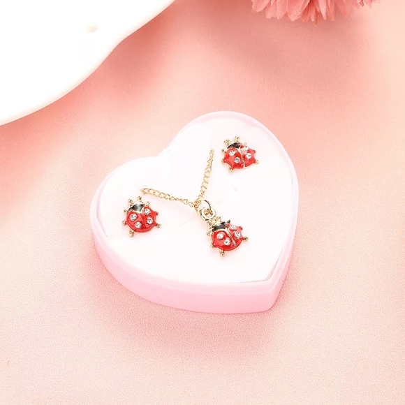 Other - Precious Lady Bug Jewelry Set